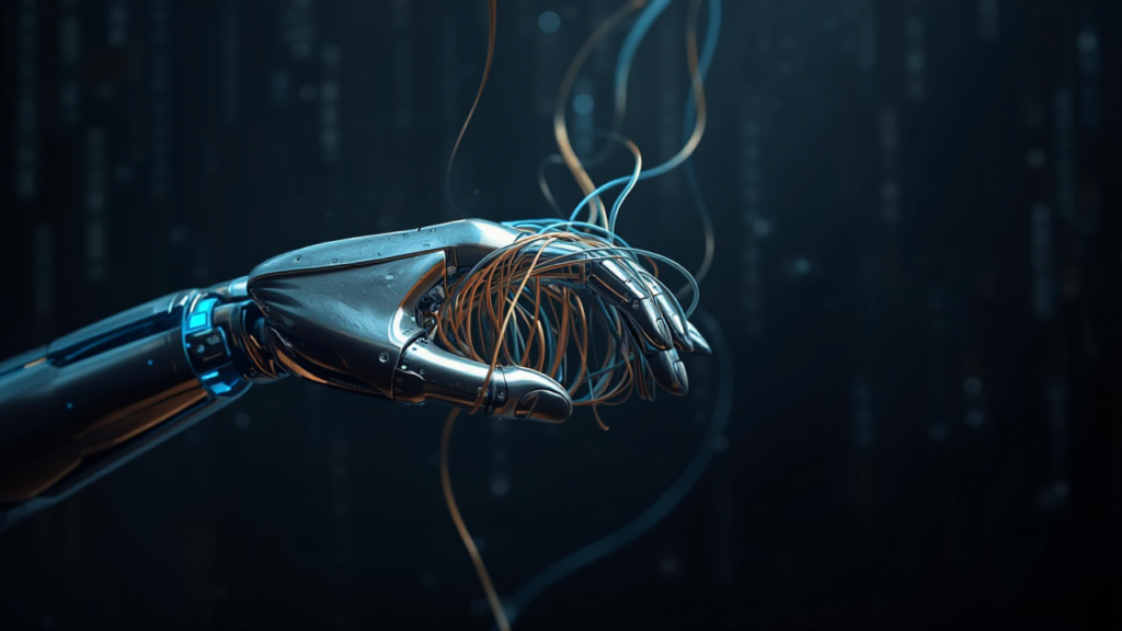 複雑な糸を解きほぐすAIの手