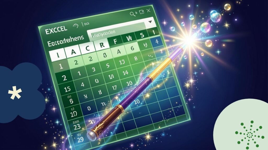 Excelの画面と魔法の杖