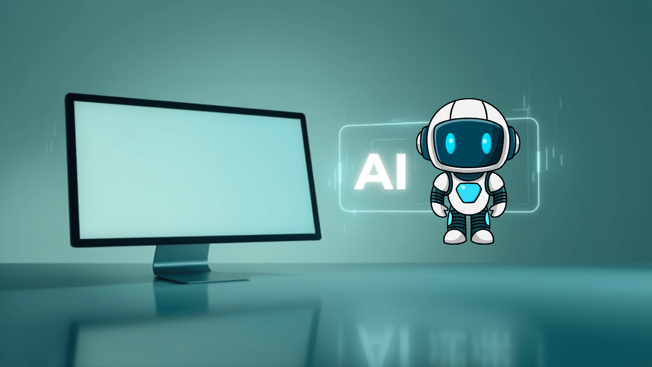 PC画面の横にAIチャットがある図