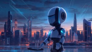 Salesforceのキャラとロボット