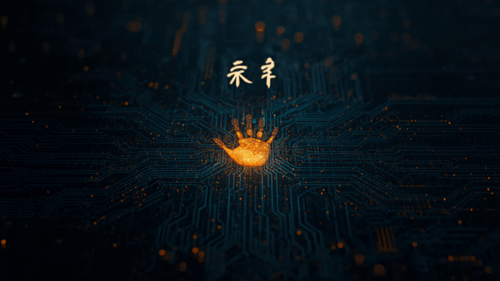 デジタルデータの中に一つだけある温かい手形