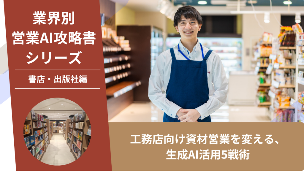 書店営業, 出版社営業, 取次営業, AI営業, ChatGPT活用, 棚作り提案, フェア企画, 独立系書店