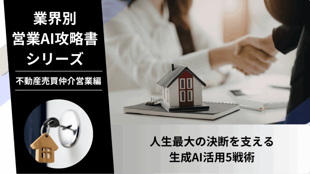 不動産売買仲介, 不動産営業, 反響営業, 追客, 物件調査, 価格査定, 住宅ローン, AI営業, ChatGPT活用, 未経験営業