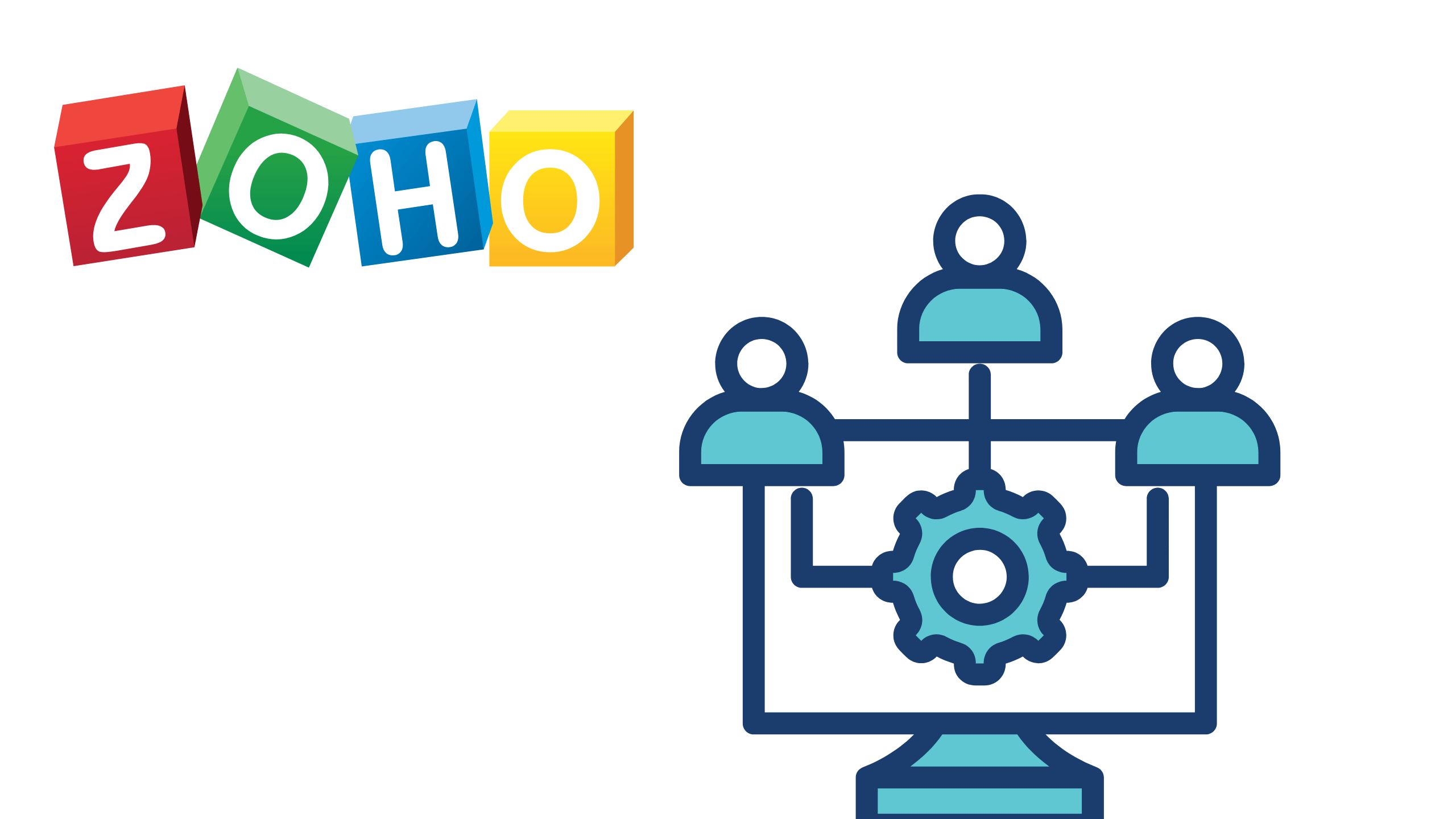 Zoho CRMのAIアシスタントZiaが商談スコアリングや受注確度予測で営業を自動化する仕組みを示す図